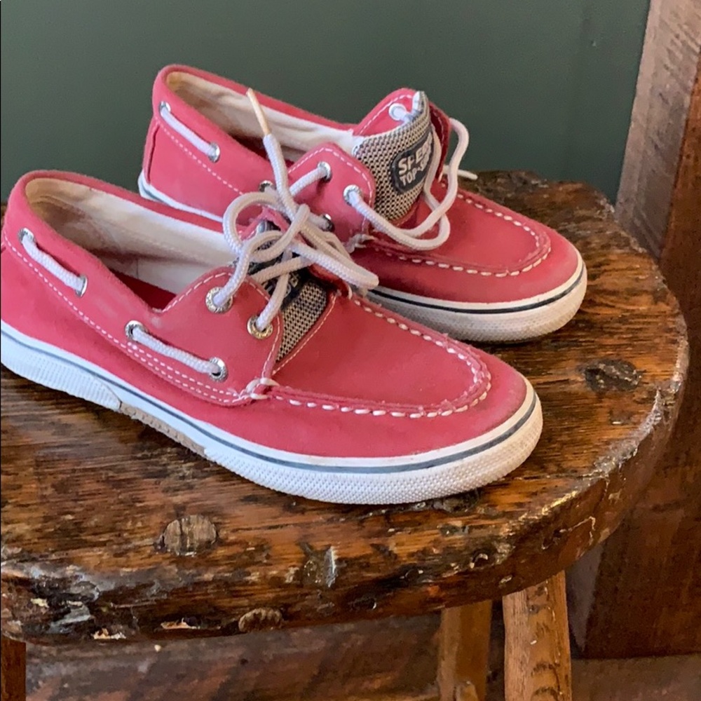 Sperry kids shoes red